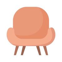 diseño de silla beige vector