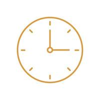 clock line style icon vector design