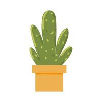 cactus in pot vector