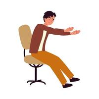 man making active break vector