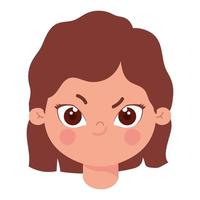 brave female child vector