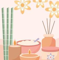 pretty spa poster vector