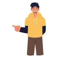 young man character vector