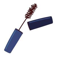 brush mascara makeup vector