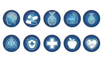 icons of medical healthy vector