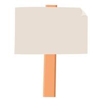 sign in a stick vector