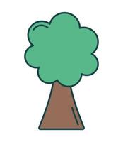 pretty tree icon vector