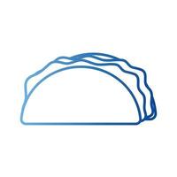 taco gradient style icon vector design