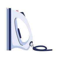 laundry iron appliance icon vector