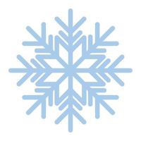 snowflake of blue color in white background vector