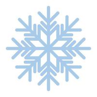 snowflake of blue color in white background vector