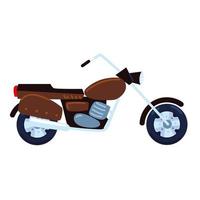 motocicleta clásica de la vendimia vector