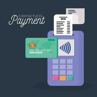 illustration of contactless payment vector