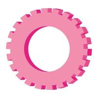 pink cogwheel illustration vector