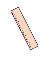 yellow ruler illustration vector