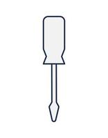 gray screwdriver design vector