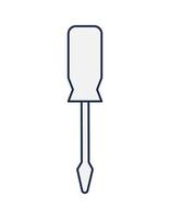 gray screwdriver design vector