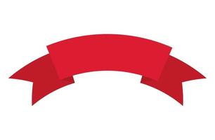 ribbon of light red color vector