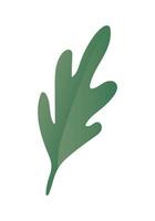 Isolated green leaf vector design