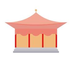 chinese house design vector