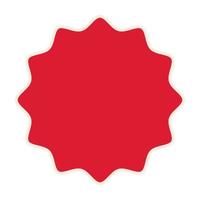 seal stamp of red color vector