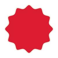 seal stamp of red color vector