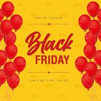 black friday illustration vector