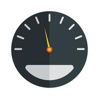 black speedometer design vector