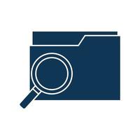 lupe with smartphone silhouette style icon vector design