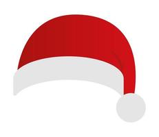 santa claus hat on white background vector