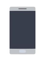pretty gray smartphone vector