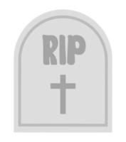 Isolated rip grave vector design