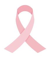 pink ribbon of breast cancer awareness vector design