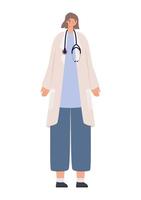 female doctor illustration vector