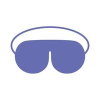 sleeping mask line and fill style icon vector design