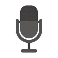 pretty microphone illustration vector