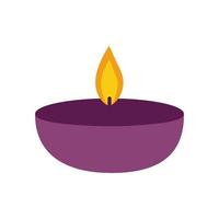 candle flat style icon vector design