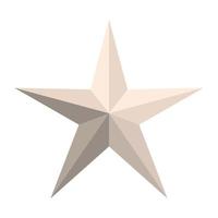 star with gray color and five points vector