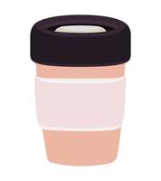 pretty coffee cup vector