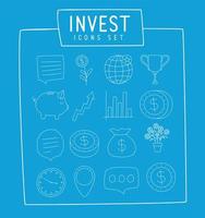 sixteen invest items vector