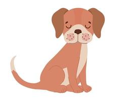 pretty dog representation vector