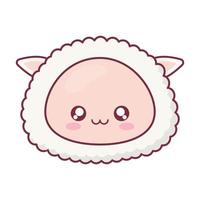 Kawaii sheep animal cartoon vector design