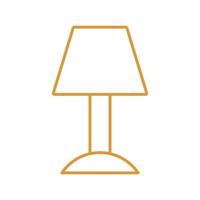 home lamp line style icon vector design