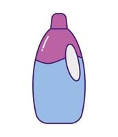 blue detergent bottle vector