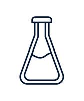 chemical flask design vector