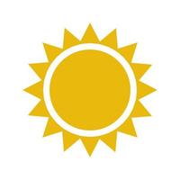 sun flat style icon vector design
