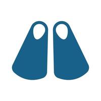 sea fins flat style icon vector design