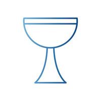 jewish goblet gradient style icon vector design