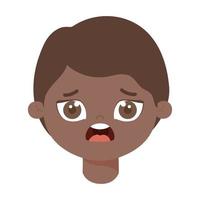 screaming boy design vector