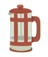 glass coffeemaker design vector